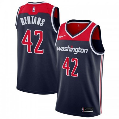 Nike Washington Wizards #42 Davis Bertans Navy Blue Youth NBA Swingman Statement Edition Jersey